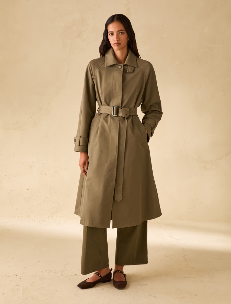 Pennyblack Trench monopetto in gabardine GLEBA