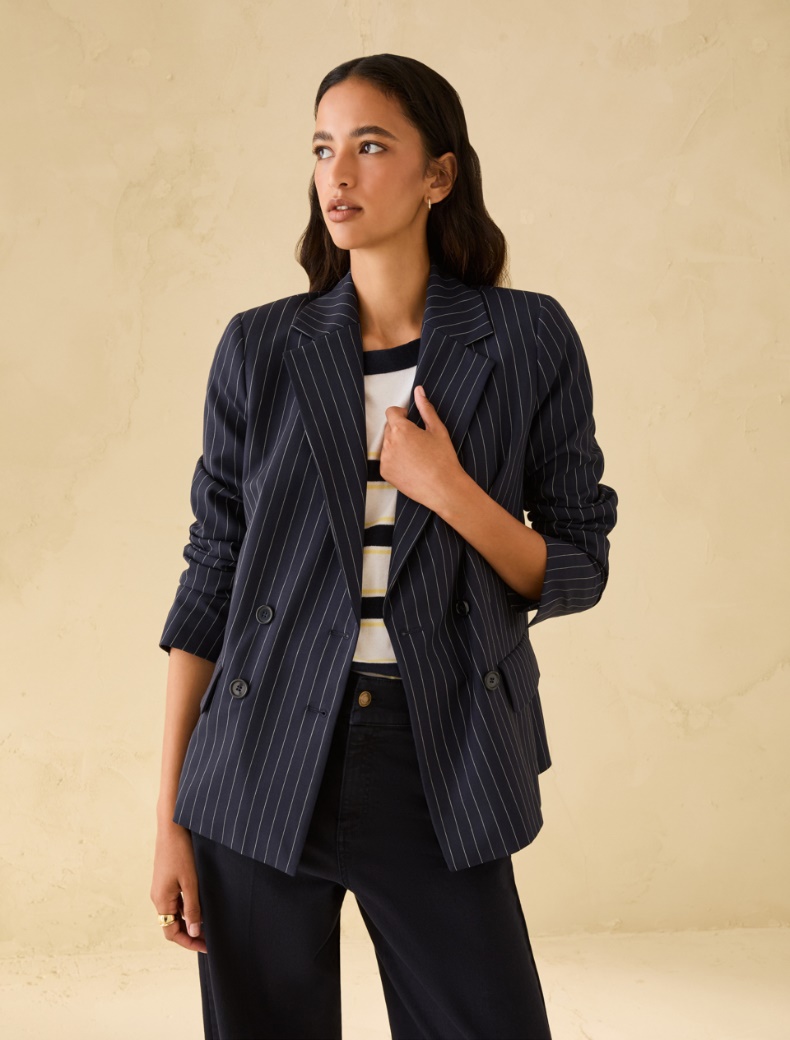 Pennyblack Blazer doppiopetto gessato VERNICE