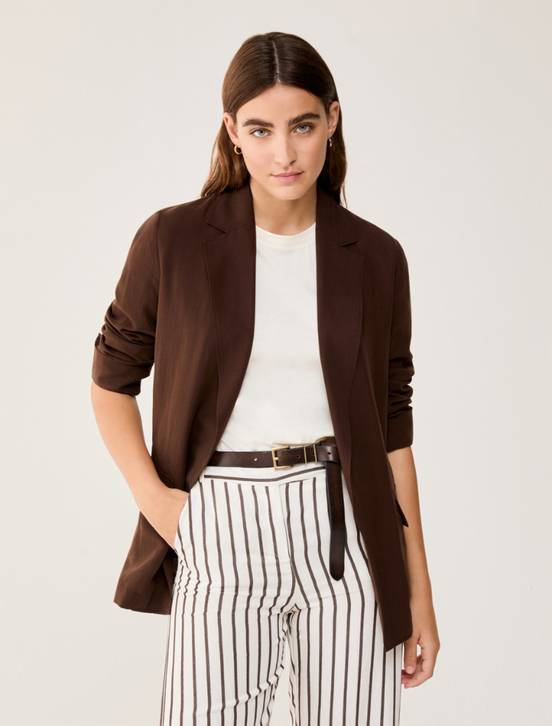 Pennyblack Blazer in blend di lino UMIDO