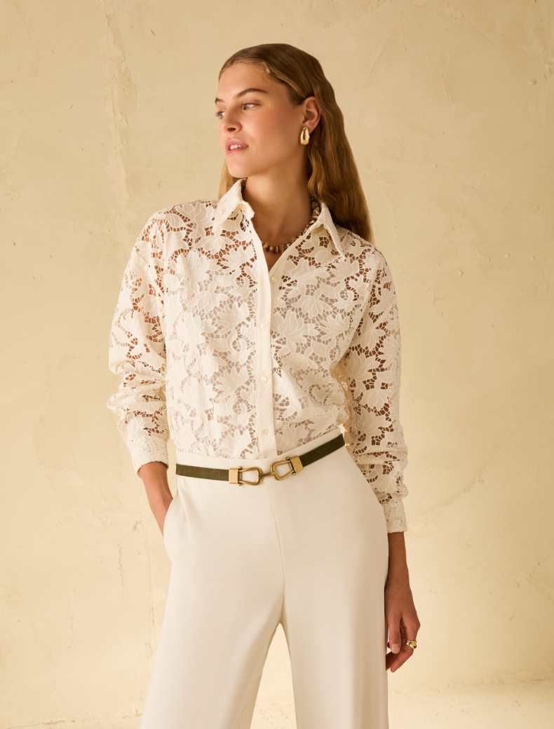 Pennyblack Camicia in cotone sangallo ACACIA