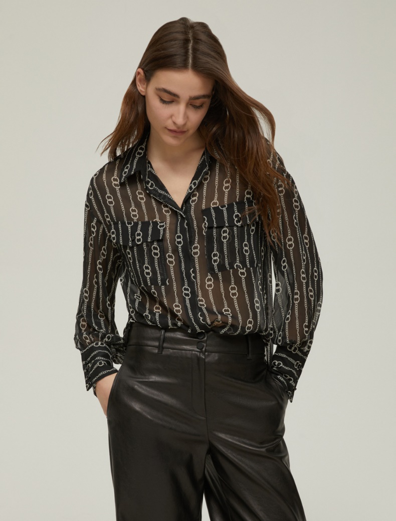 Pennyblack Camicia in crépon a fantasia XAVIER
