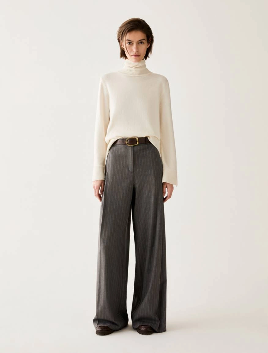 Pennyblack Pantaloni ampi gessato GHIERA