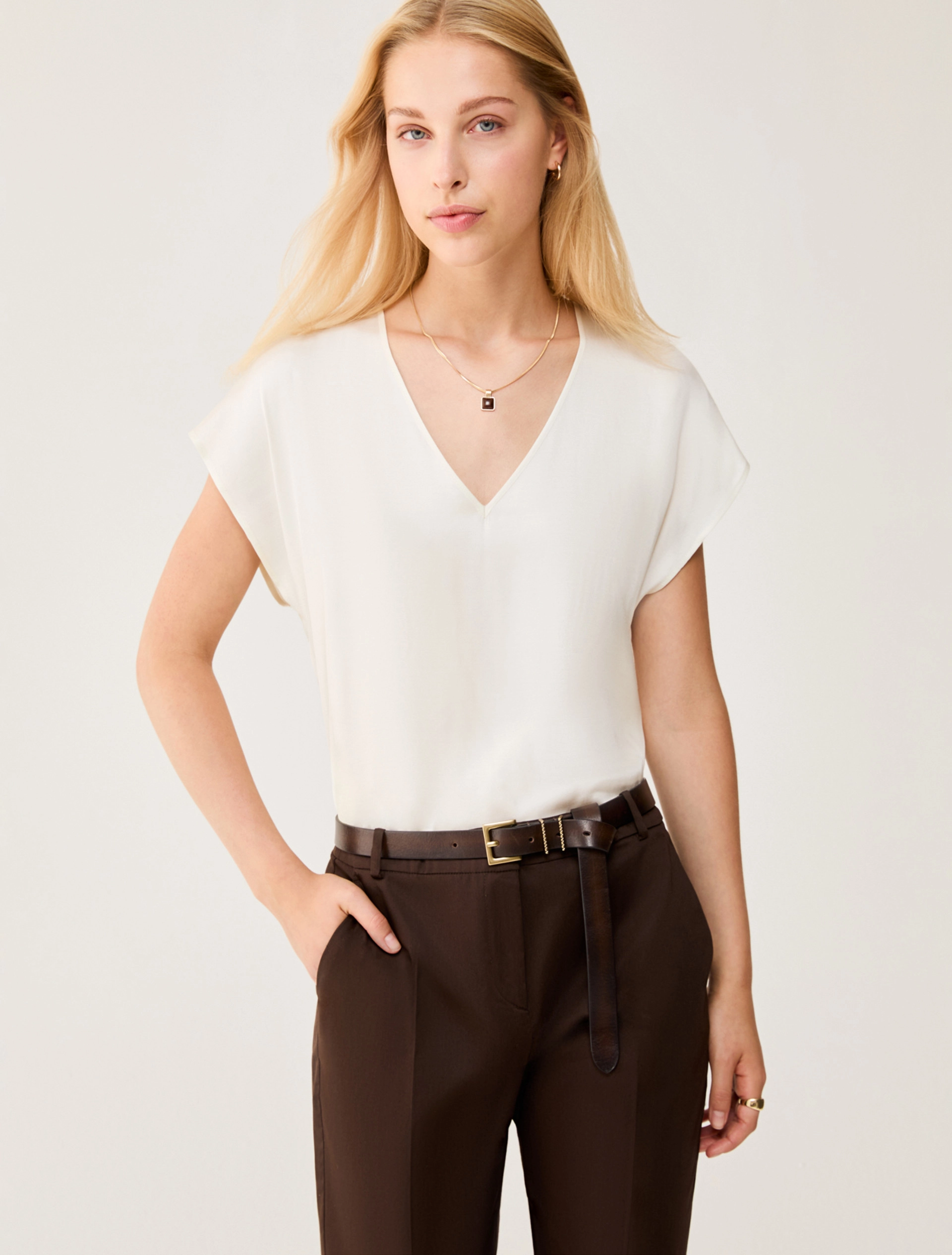 Pennyblack Top in Twill di viscosa CHIFFON