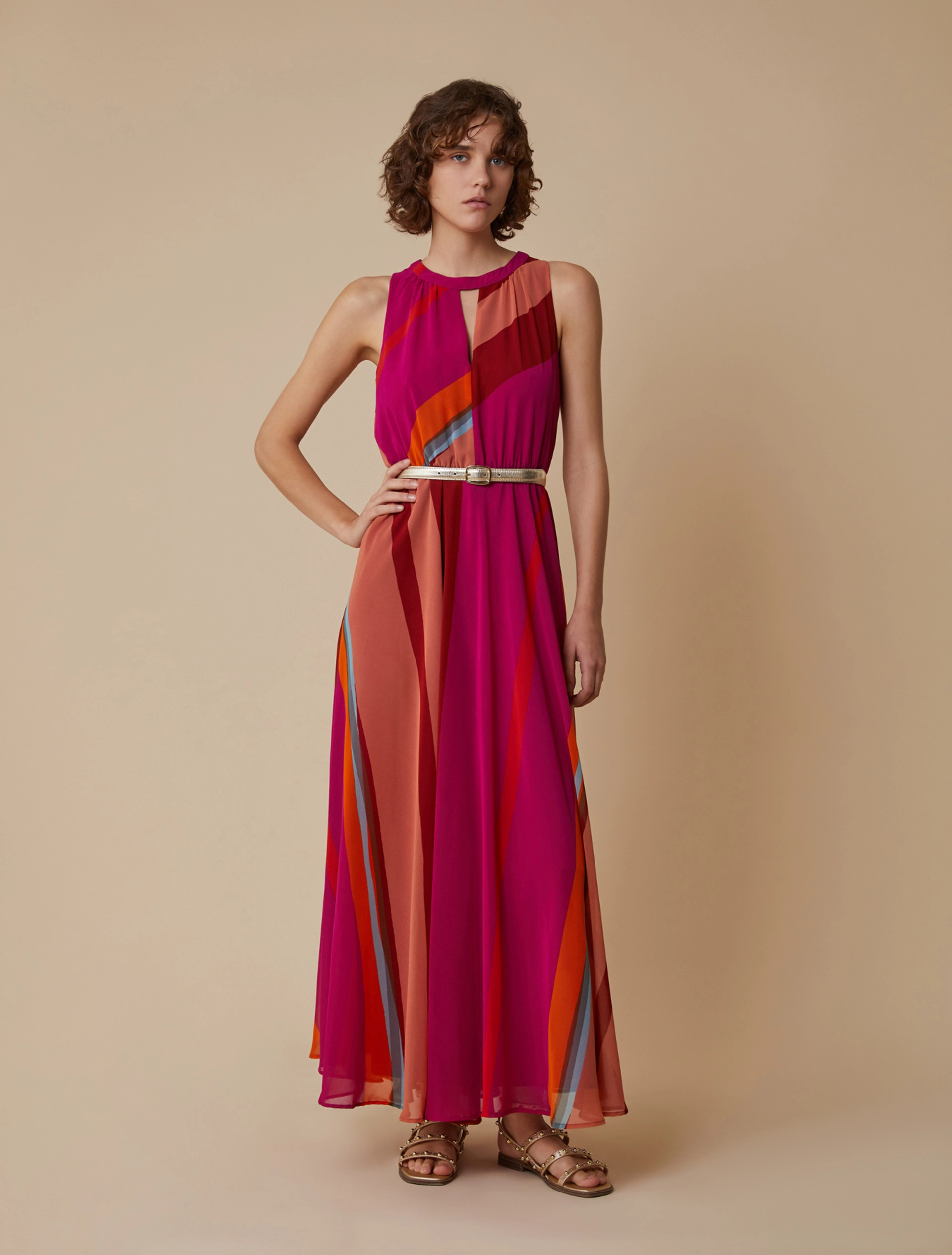 Pennyblack Abito lungo in georgette ecosostenibile NOVER