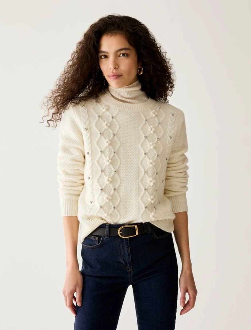 Pennyblack Pull con losanghe e strass ORATA