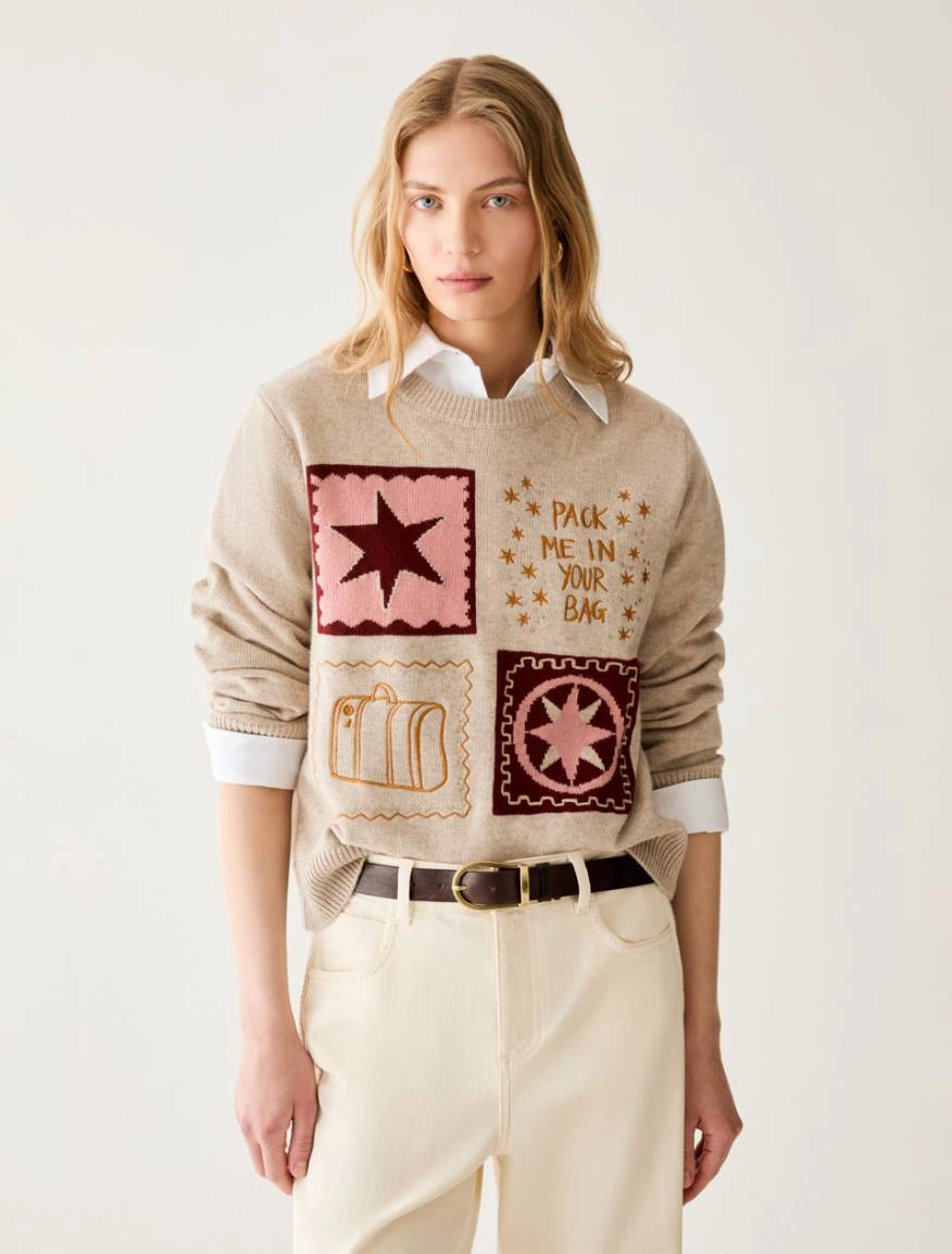 Pennyblack Maglia con grafiche e ricami DISCO