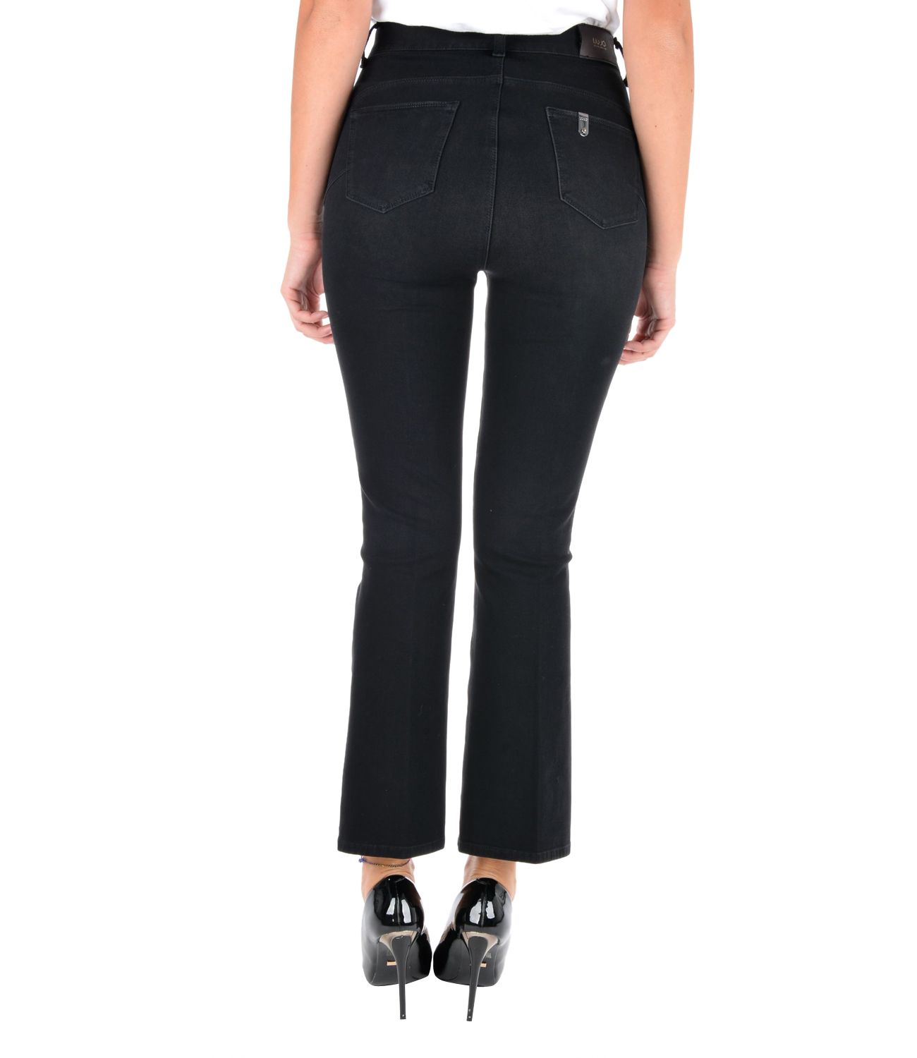 liujo jeans cropped UF1106D419987174 - Boutique Flair