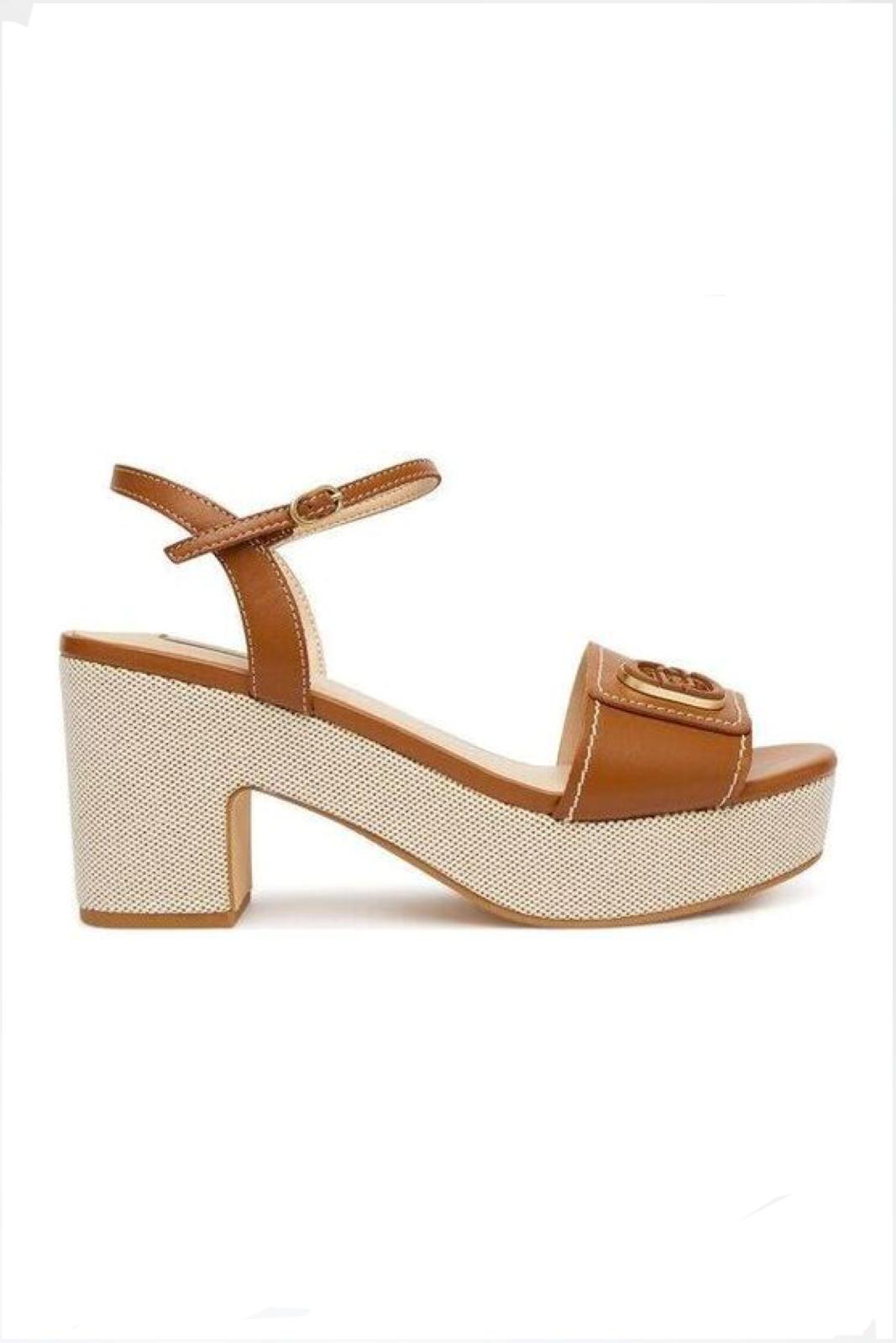 Liu jo Sandali in pelle logo SA6119P0102S3804