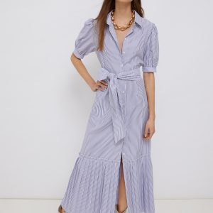 liujo vestito righe WA2525T932003417- Boutique Flair