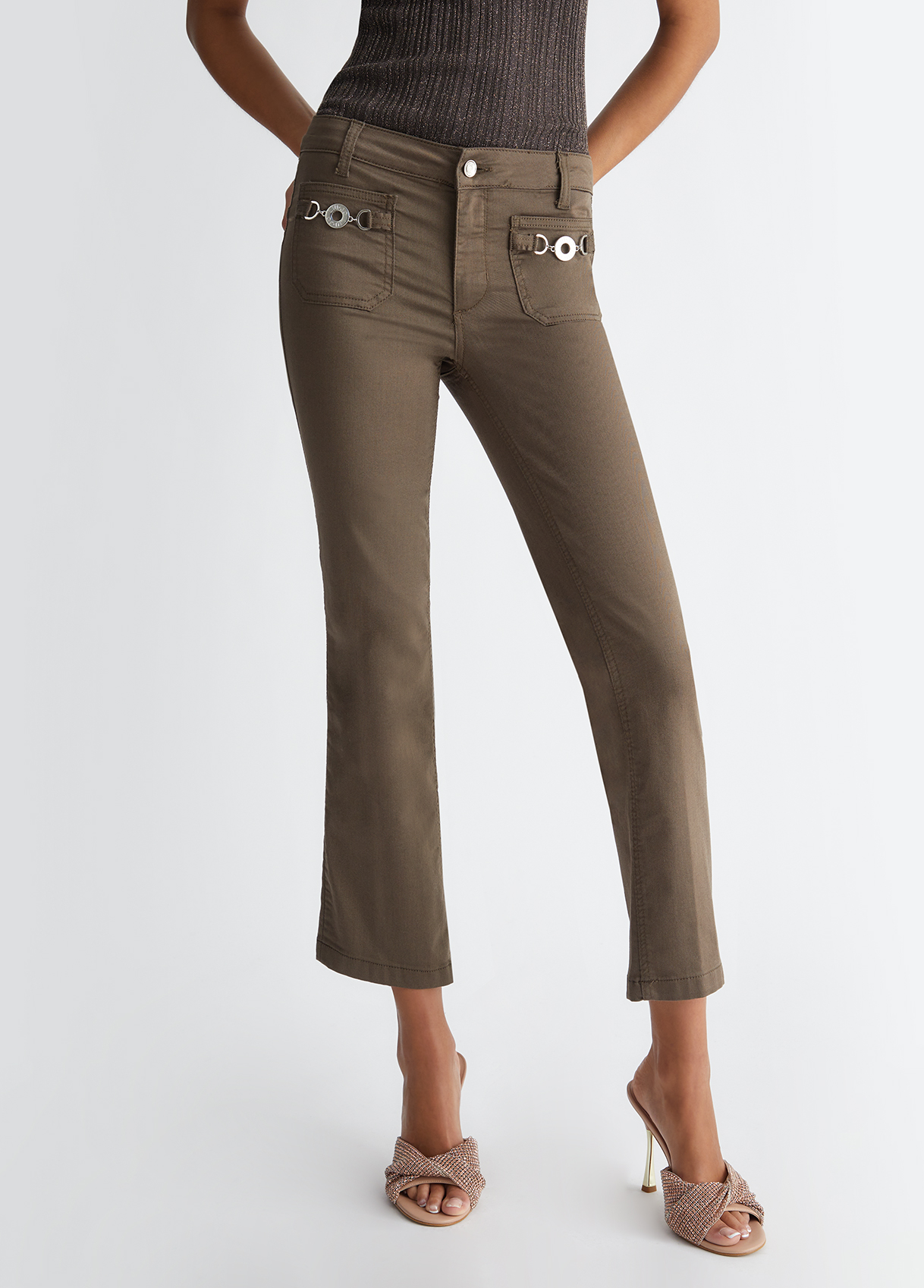 Liu jo Pantaloni flare bottom up MA4291T7144X0542