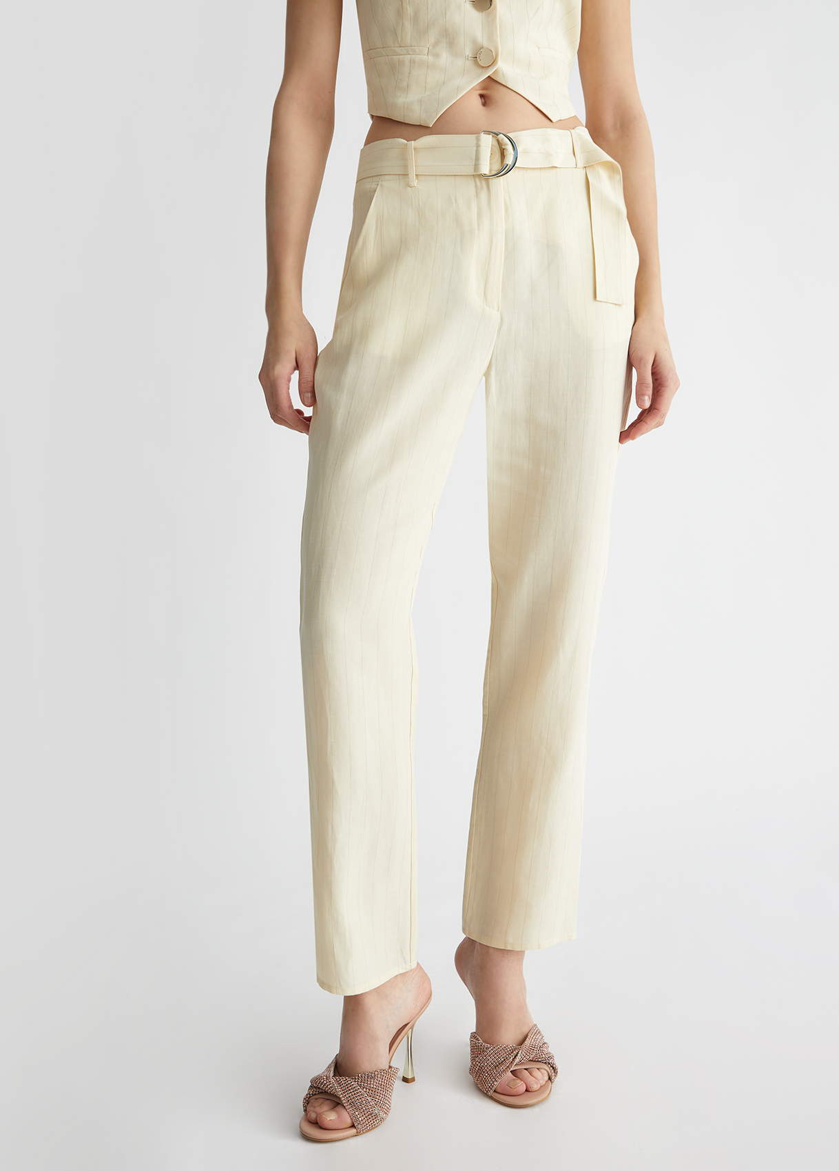 Liu jo Pantaloni con cintura ecosostenibile MA4320T4818N9298