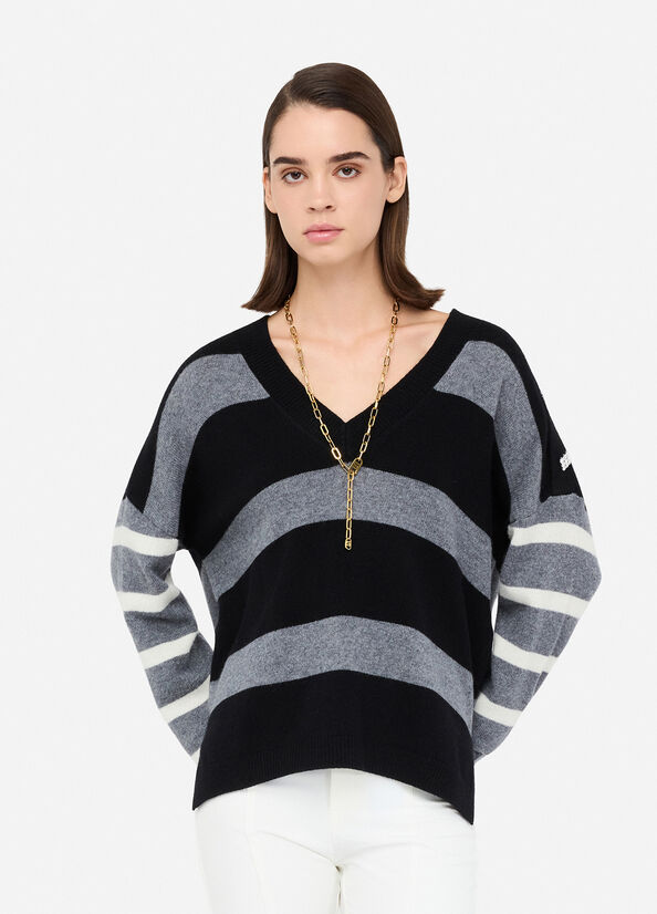 Liujo Maglia a righe ecosostenibile MF5128MS009C3819