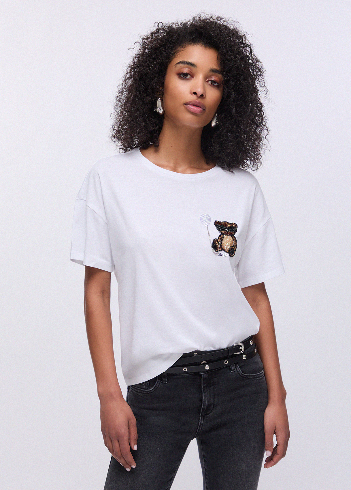 Liujo T-shirt con patch ecosostenibile WA6414JS923P9430