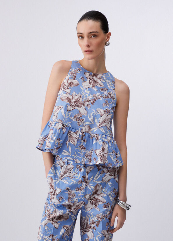 Liujo Top in popeline con fiocco WA6365T4853P9502