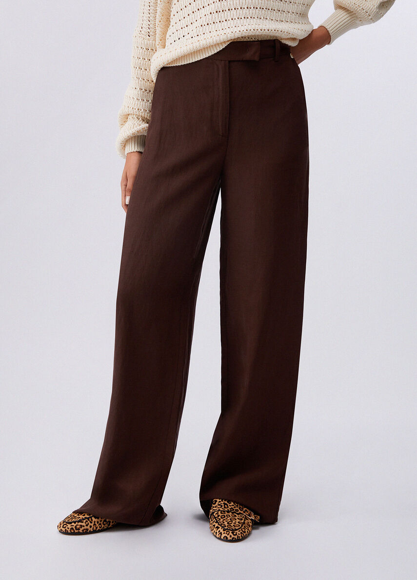 Liu jo Pantaloni in misto lino WA6480T481891109