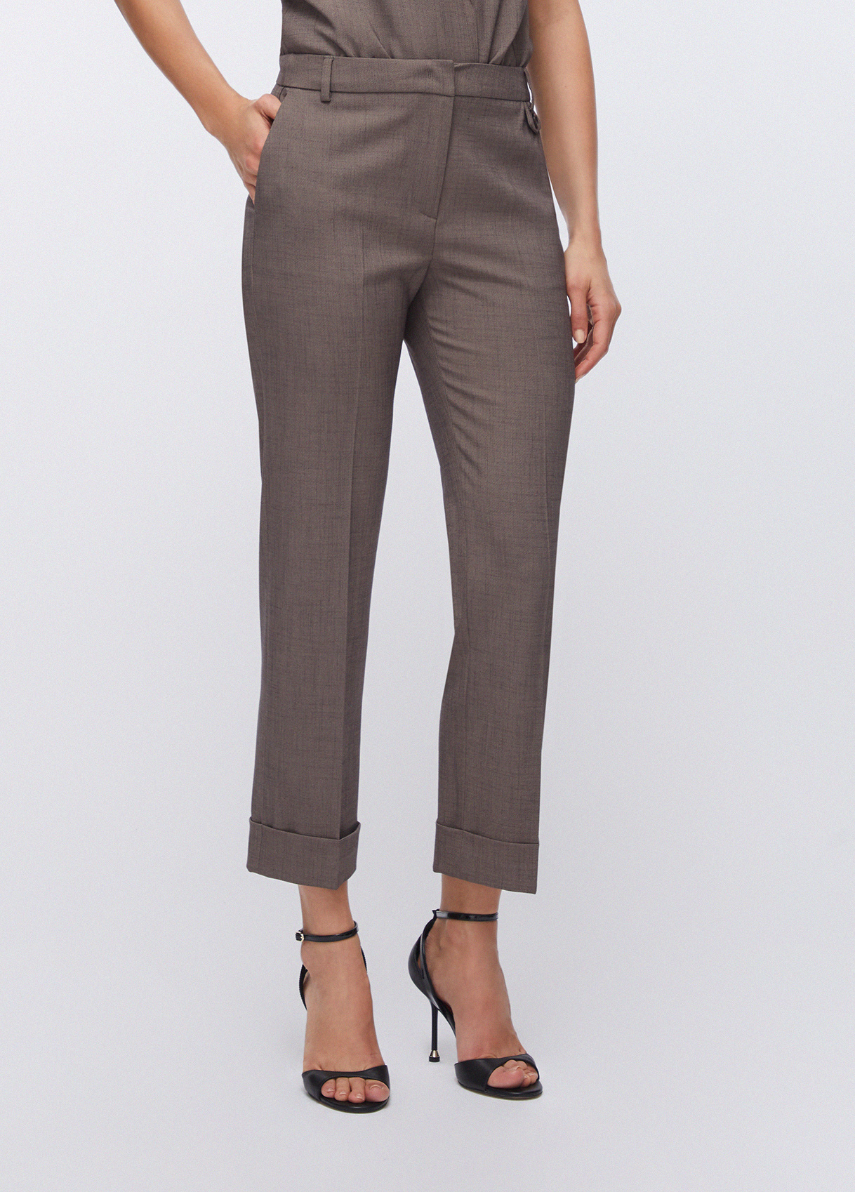 Liu jo Pantaloni straight in tessuto mélange CA6367T577AP9578
