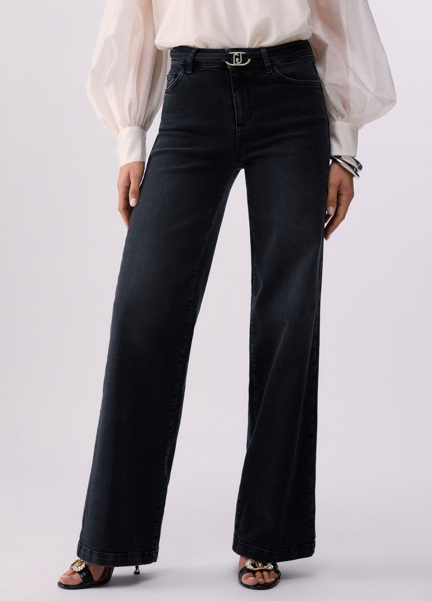 Liujo Jeans flare a vita alta UA6160D026487451