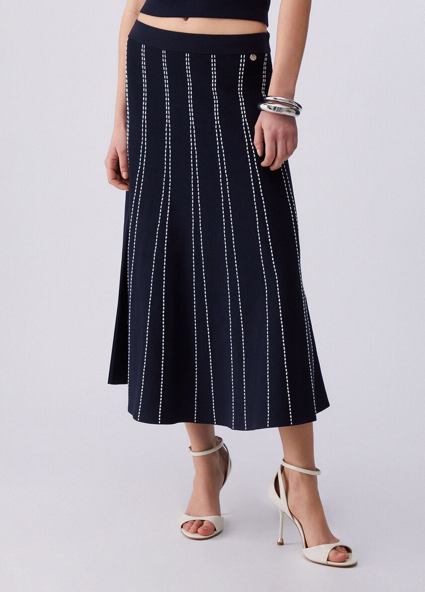 Liu jo Gonna midi in maglia WA6148MA81RL9057