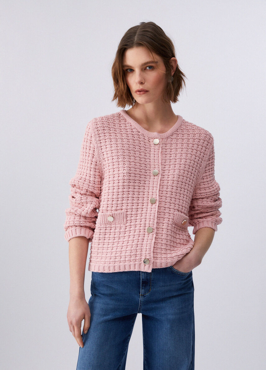 Liujo Cardigan a punto bark WA6420MA97P32802