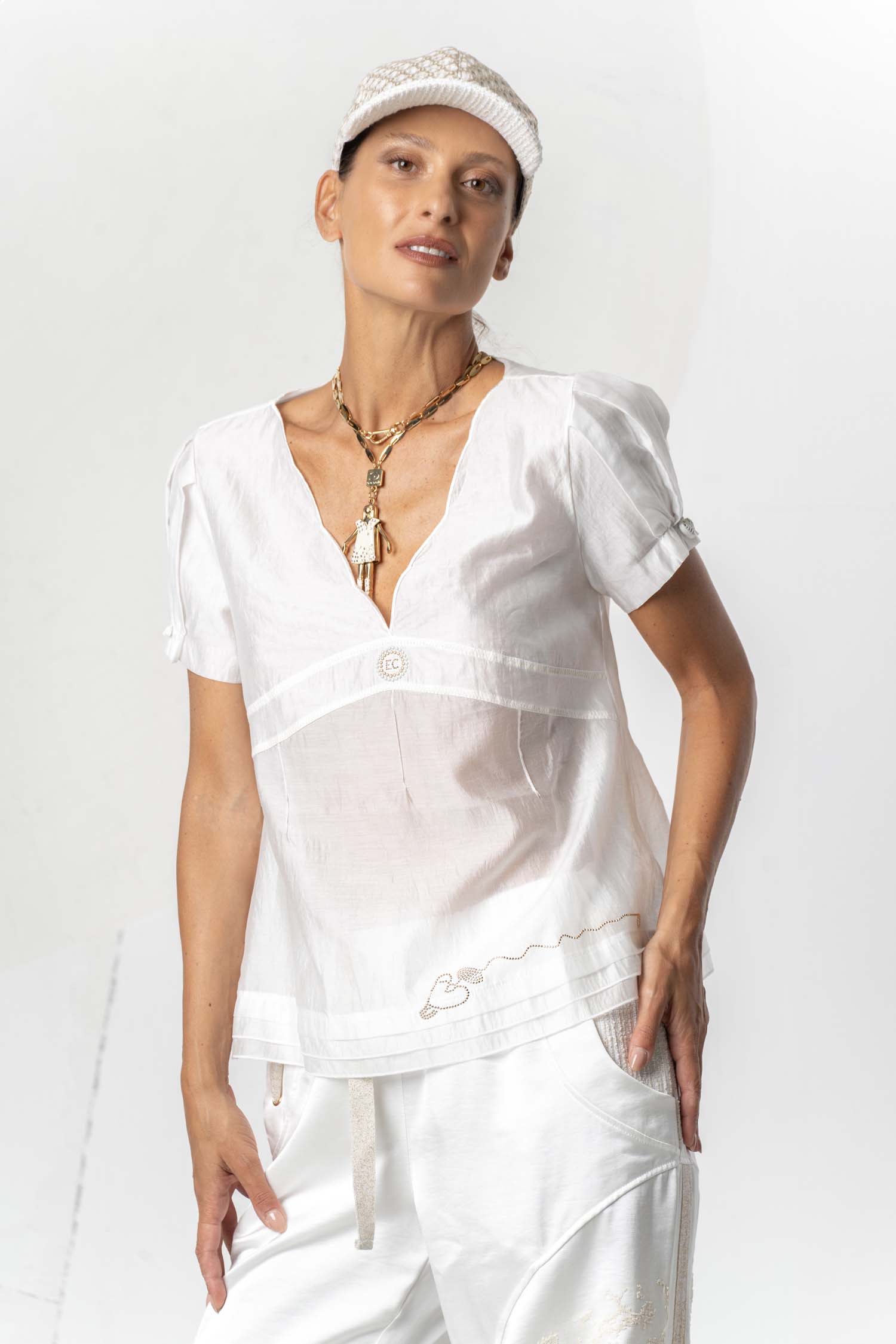 Elisa Cavaletti T-shirt con applicazioni EJP261003703