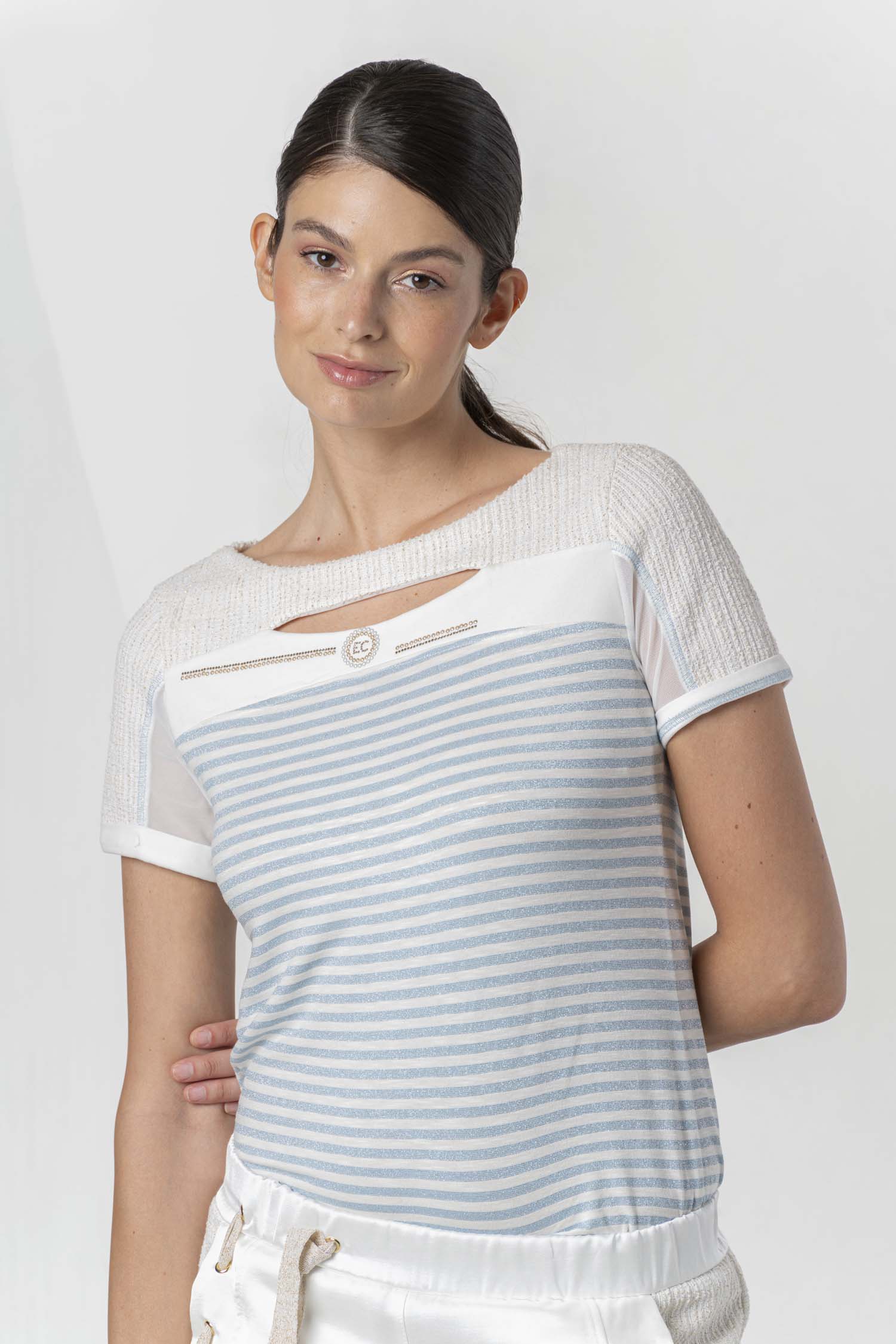 Elisa Cavaletti T-shirt in viscosa EJP265002808