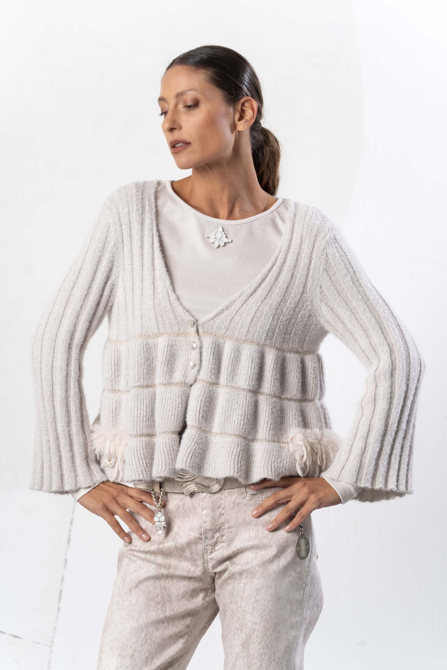 Elisa Cavaletti cardigan in lana ELW264038808