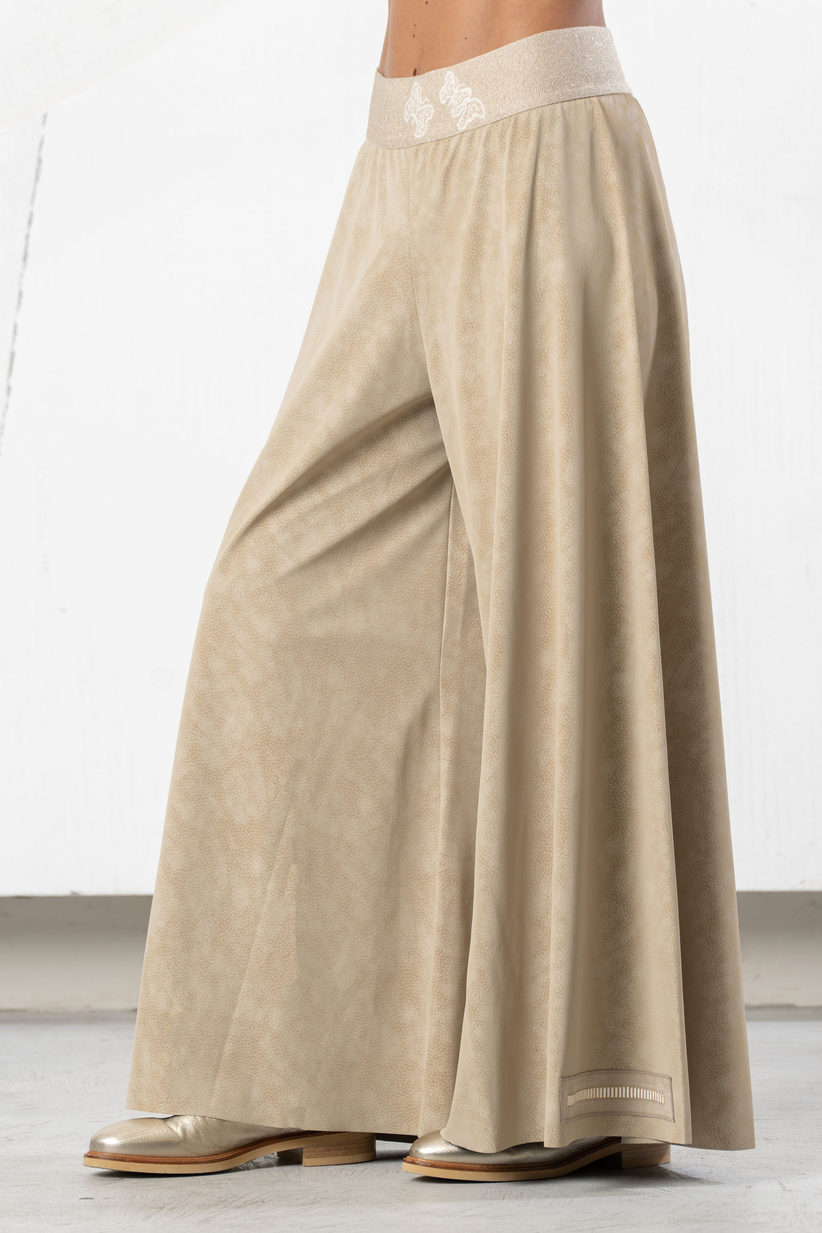 Elisa Cavaletti Pantaloni a palazzo in ecopelle ELW266009106
