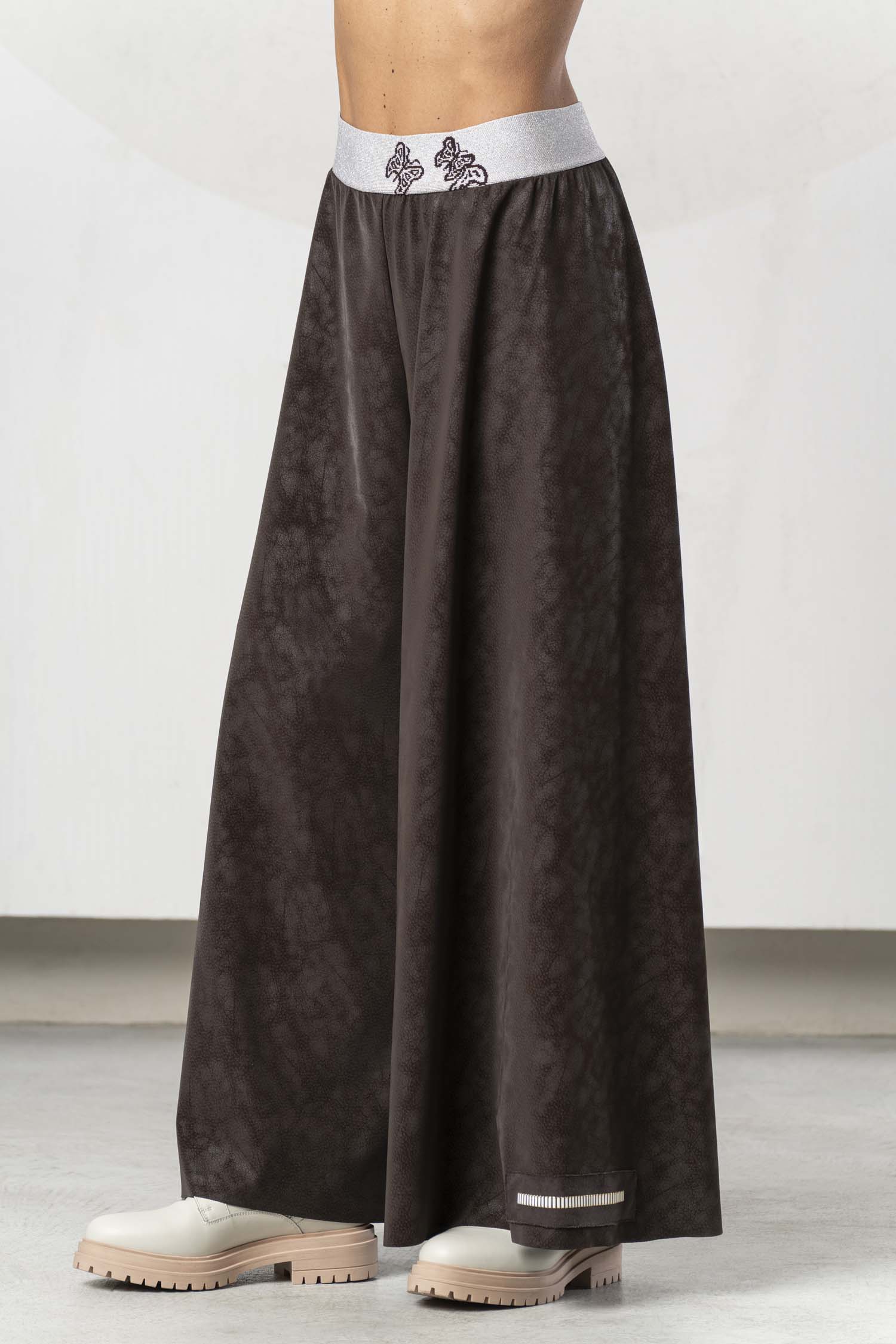 Elisa Cavaletti Pantaloni a palazzo in ecopelle ELW266009106