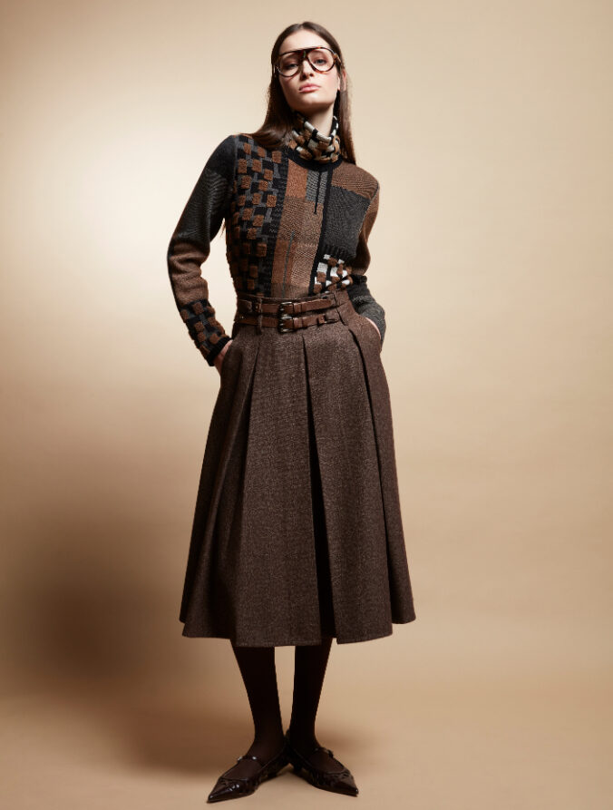 Tricot Chic gonna con cintura Z645