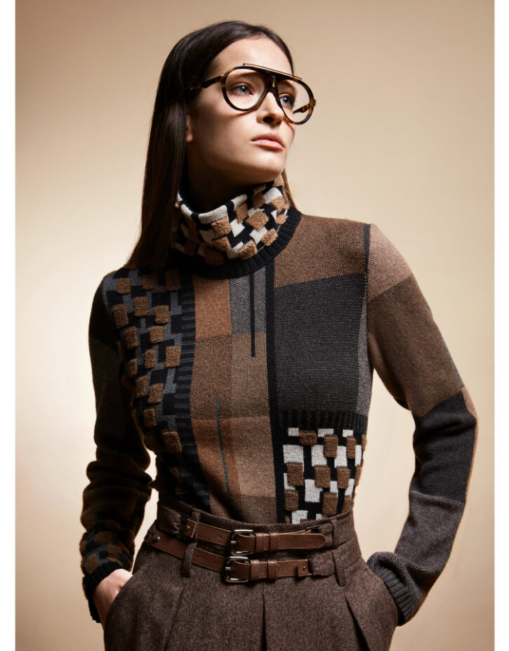 Tricot Chic maglia jacard collo Z621