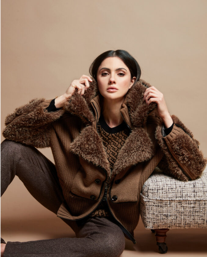 Tricot Chic jacket pelo Z698