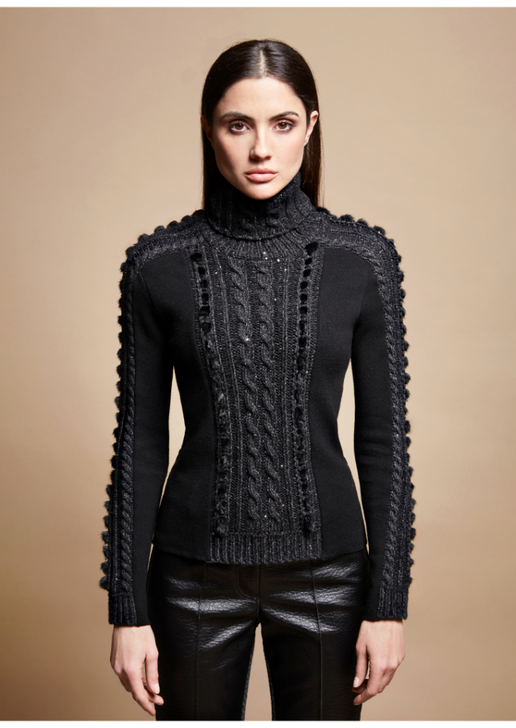 Tricot Chic maglia jacard collo Z615